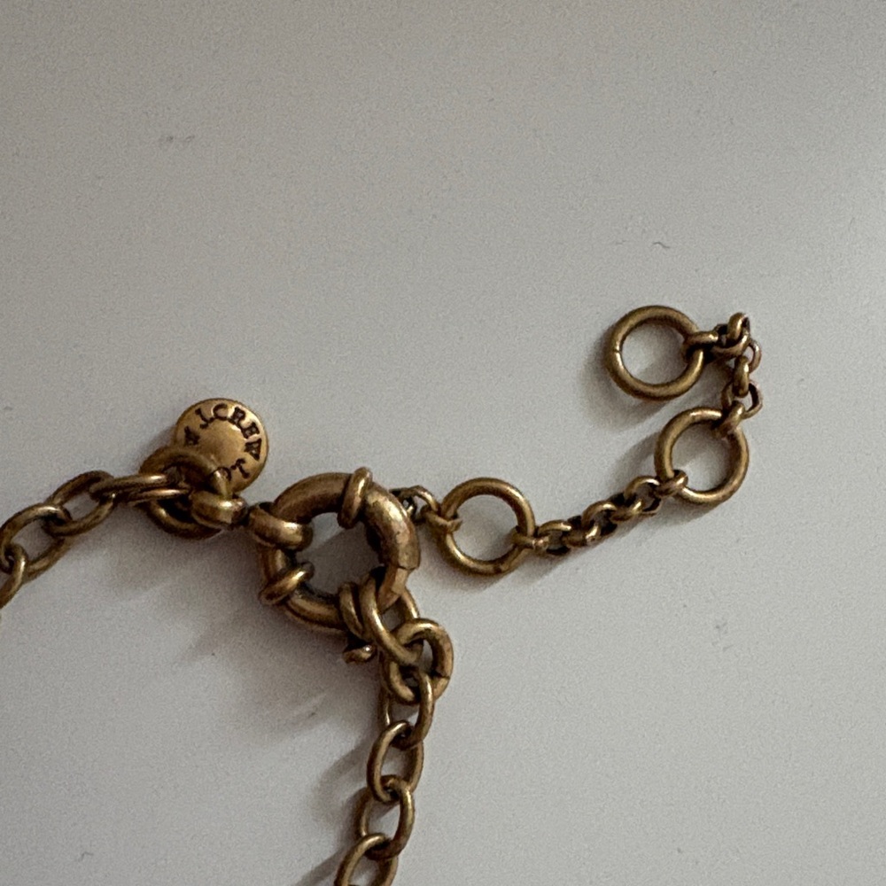 J. Crew Gold and Silver Leaf Necklace - Picture 3 of 3